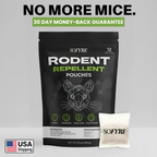 Rodent repellent pouches - No More Mice, 30-day money-back guarantee